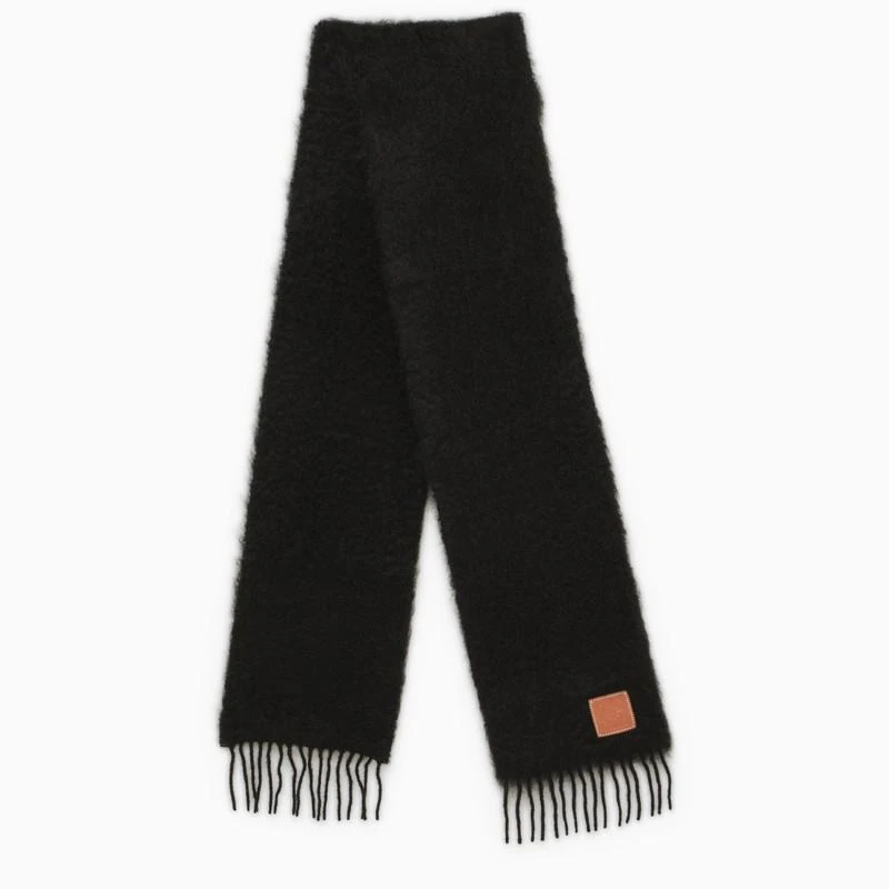 商品Loewe|Black wool and mohair scarf,价格¥1785,第1张图片