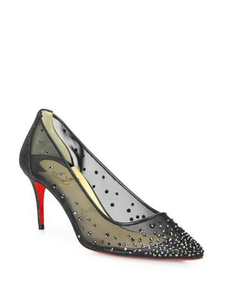 商品Christian Louboutin|Follies Strass 70 Mesh 尖头高跟鞋,价格¥8924,第1张图片