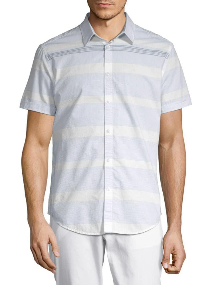 商品Calvin Klein|Striped Cotton Button-Down Shirt,价格¥158,第1张图片
