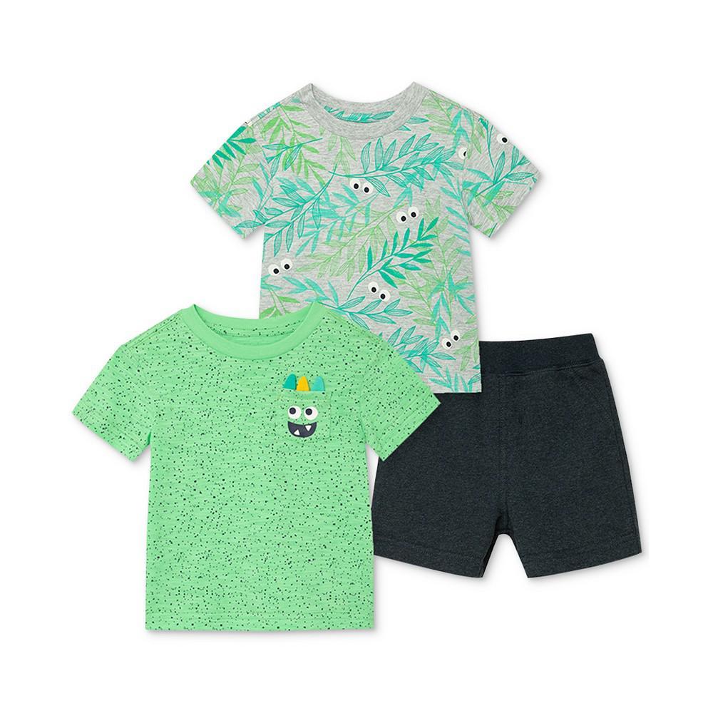 商品Little Me|Baby Boys 3-Pc. T-Shirts & Shorts Set,价格¥200,第1张图片