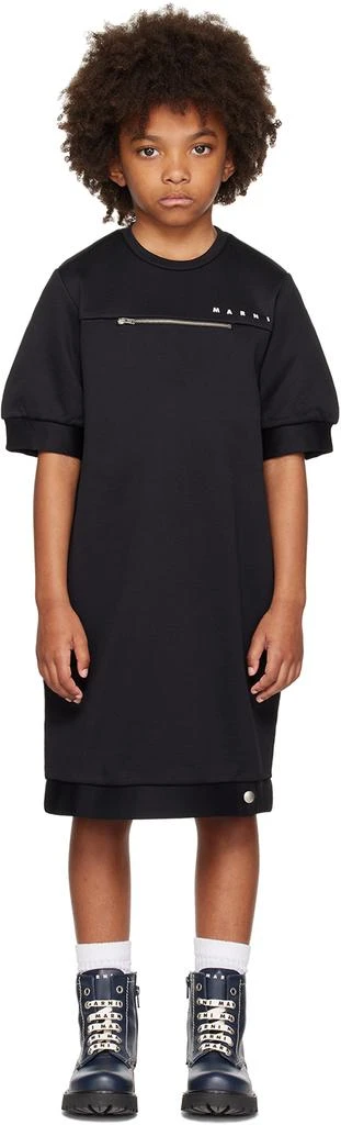 商品Marni|Kids Black Printed Dress,价格¥1194,第1张图片