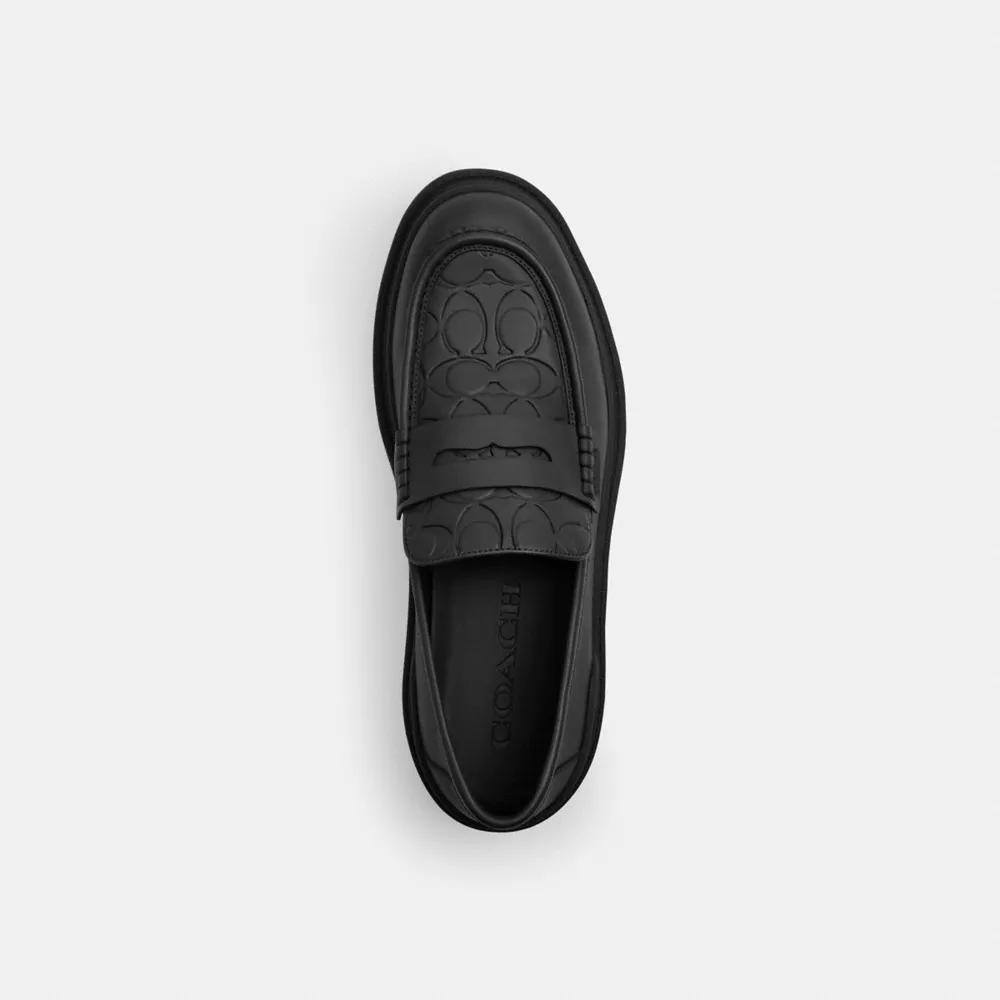 COACH BLACK/COAL ローファー 7C 24cm COACH® | Leah Loafer