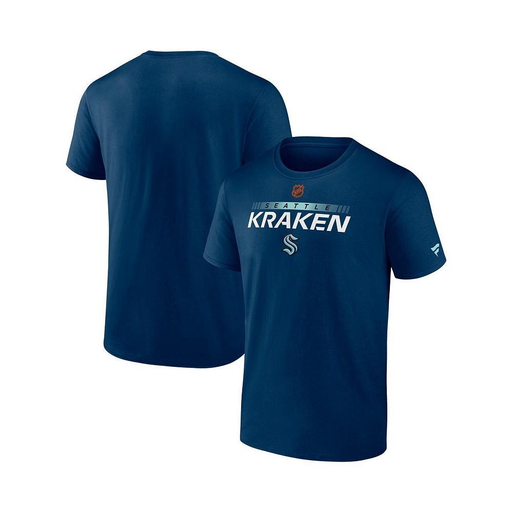 商品Fanatics|Men's Branded Navy Seattle Kraken Special Edition 2.0 Authentic Pro T-shirt,价格¥216,第1张图片