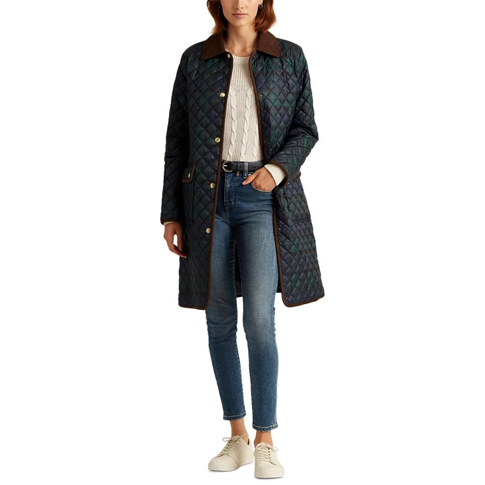 商品Ralph Lauren|Women's Diamond-Quilted A-Line Coat,价格¥1723,第5张图片详细描述