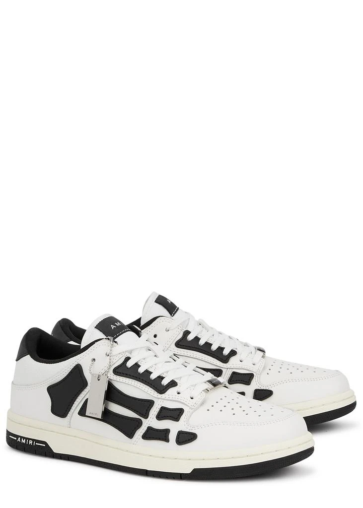 商品AMIRI|Skel monochrome leather sneakers,价格¥4793,第2张图片详细描述