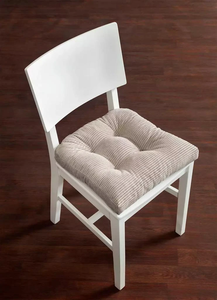 商品Arlee Home Fashions|Solid Textured Memory Foam 2-Pack Chair Pads,价格¥234,第4张图片详细描述
