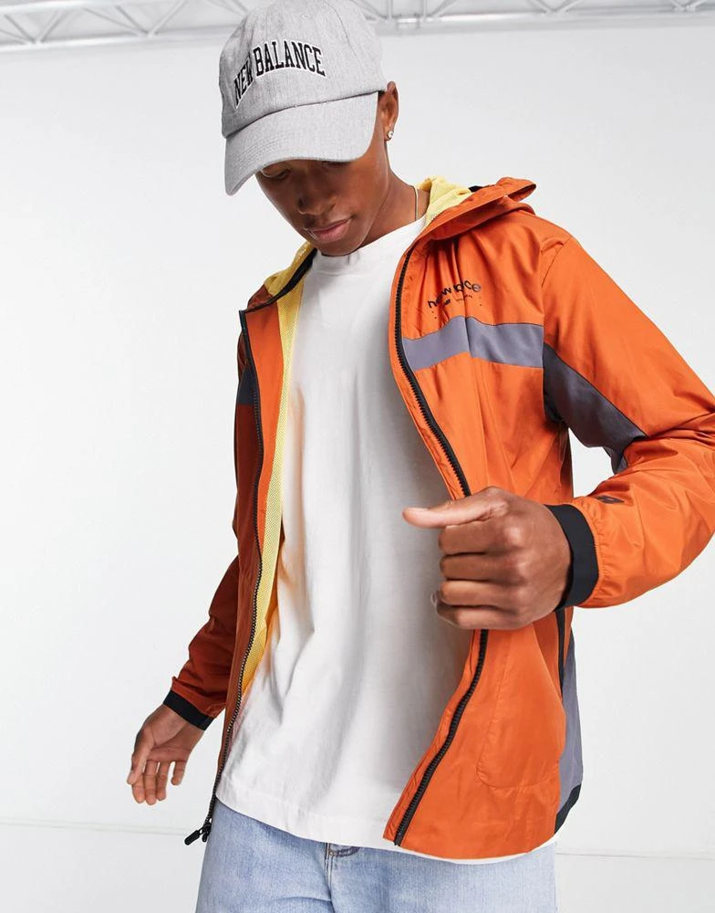 商品New Balance|New Balance R.W.T lightweight woven jacket in rust ,价格¥339,第1张图片