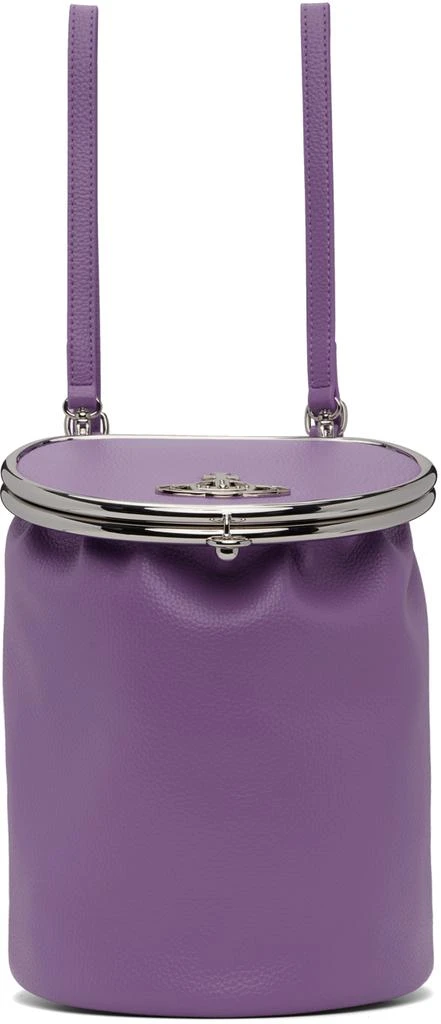 商品Vivienne Westwood|Purple Round Frame Backpack,价格¥2566,第1张图片