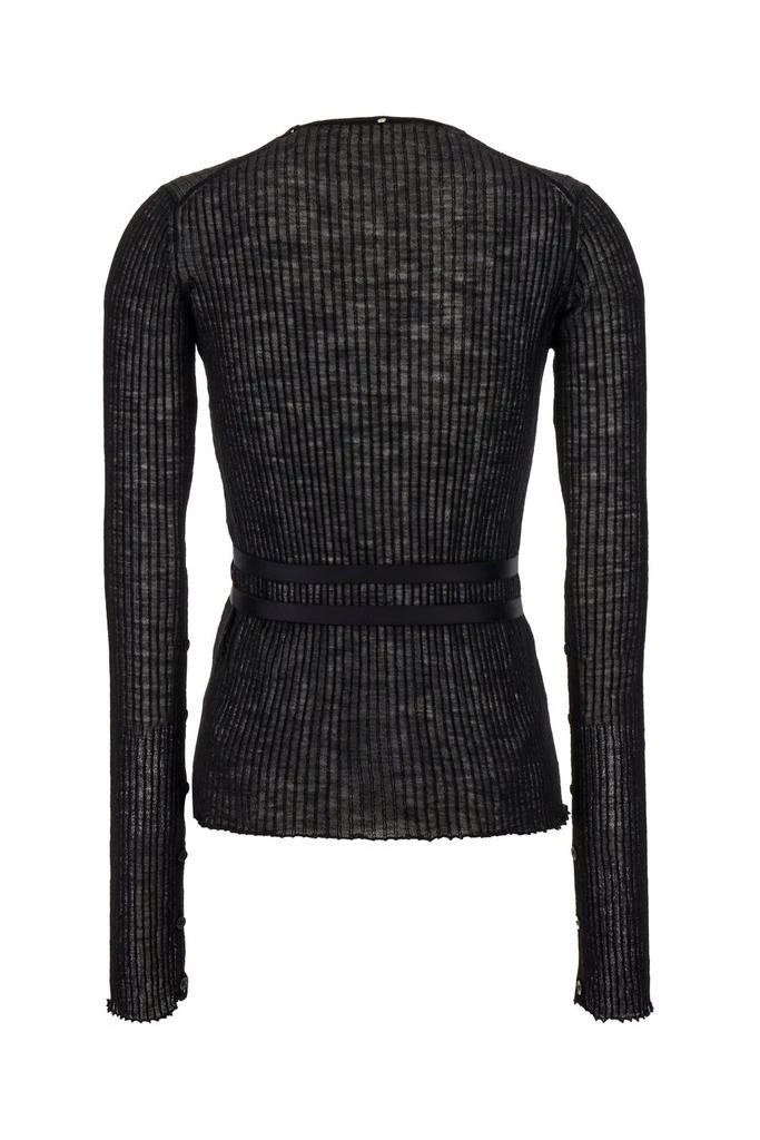 商品Max Mara|Sportmax Buckle Detailed V-Neck Jumper,价格¥2523,第2张图片详细描述