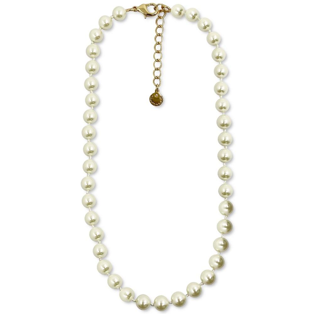 Gold-Tone Imitation Pearl Collar Necklace, Created for Macy's商品第1张图片规格展示