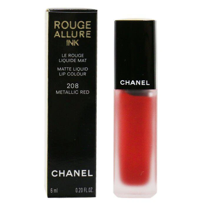 商品Chanel|Chanel 炫亮魅力印记唇釉 - # 208 Metallic Red -208 Metallic Red(6ml/0.2oz),价格¥544,第2张图片详细描述