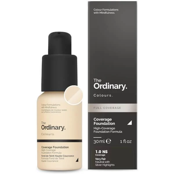 商品The Ordinary|高遮瑕粉底液,价格¥65,第1张图片详细描述