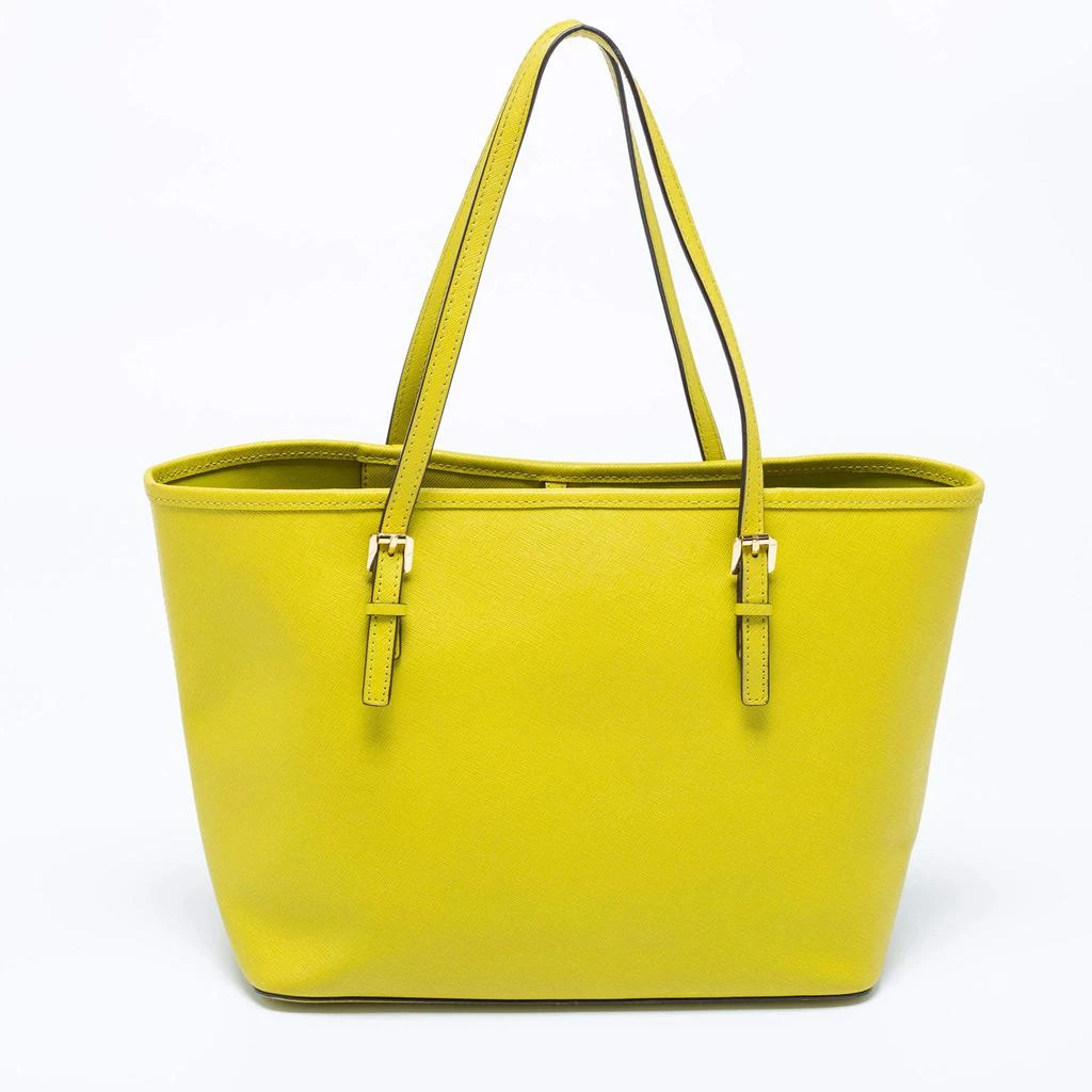 商品[二手商品] Michael Kors|Michael Kors Neon Green Leather Small Jet Set Travel Tote,价格¥952,第4张图片详细描述