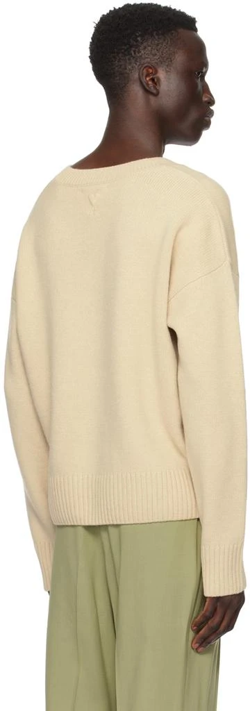 商品AMI|Beige Cropped Sweater,价格¥2492,第3张图片详细描述
