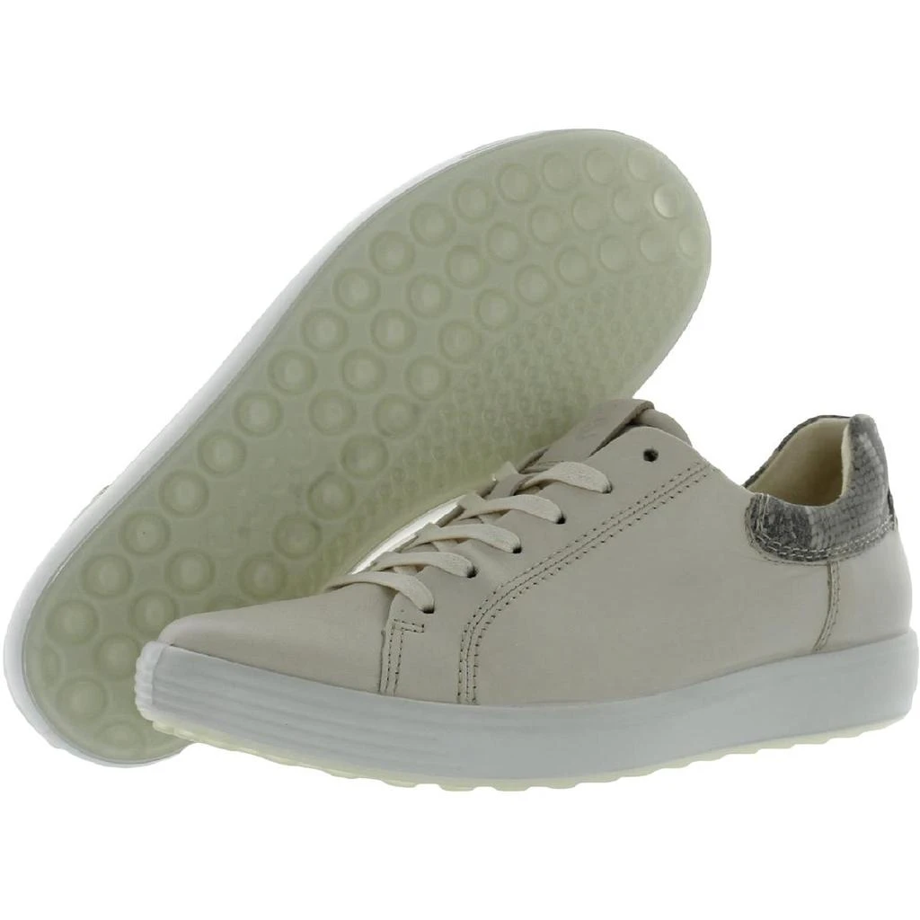 商品ECCO|ECCO Womens Soft 7  Leather Lace-Up Fashion Sneakers,价格¥759,第3张图片详细描述