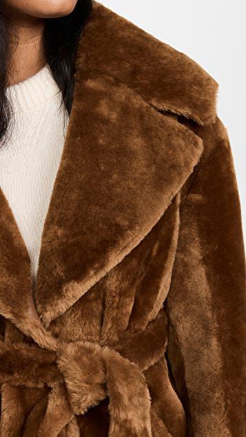商品Nili Lotan|Avril 连毛羊皮大衣,价格¥28656,第7张图片详细描述
