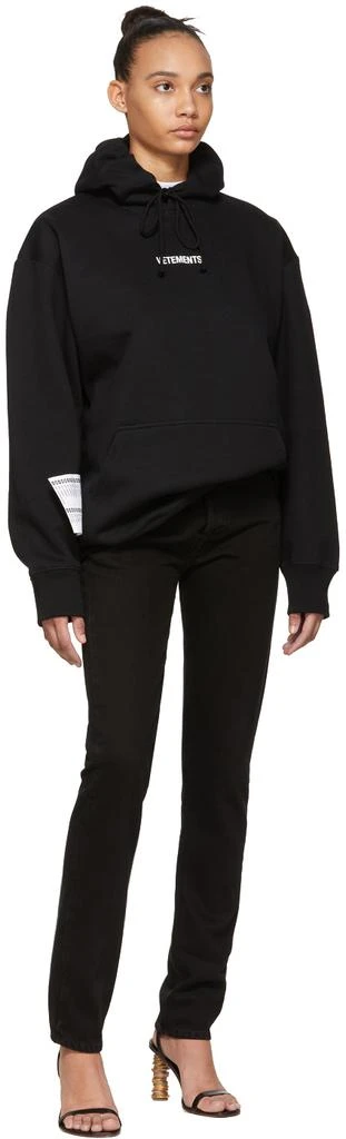 商品Vetements|Black Logo Hoodie,价格¥2775,第5张图片详细描述