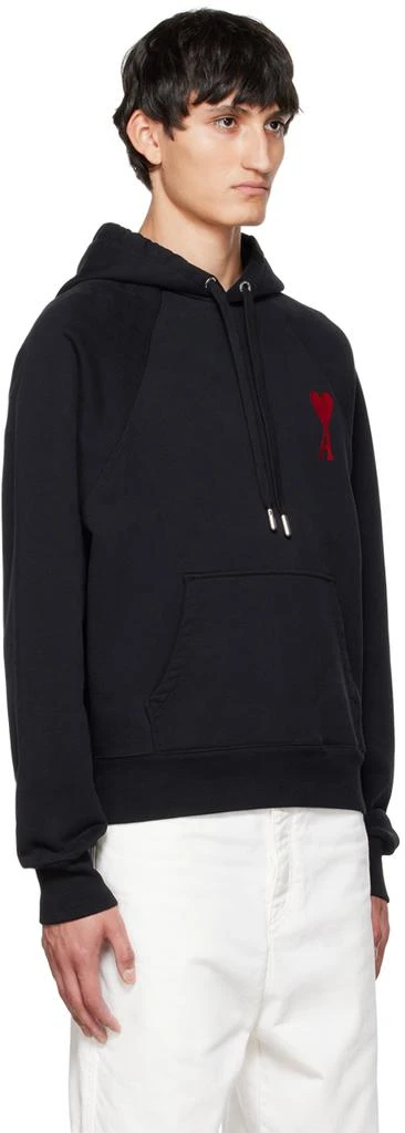 商品AMI|Black Ami de Cœur Hoodie,价格¥1184,第2张图片详细描述