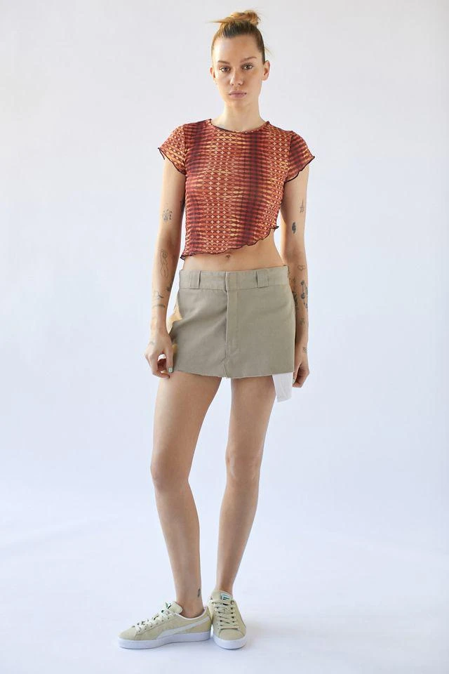 商品Urban Outfitters|UO Mesh Asymmetrical Tee,价格¥156,第3张图片详细描述