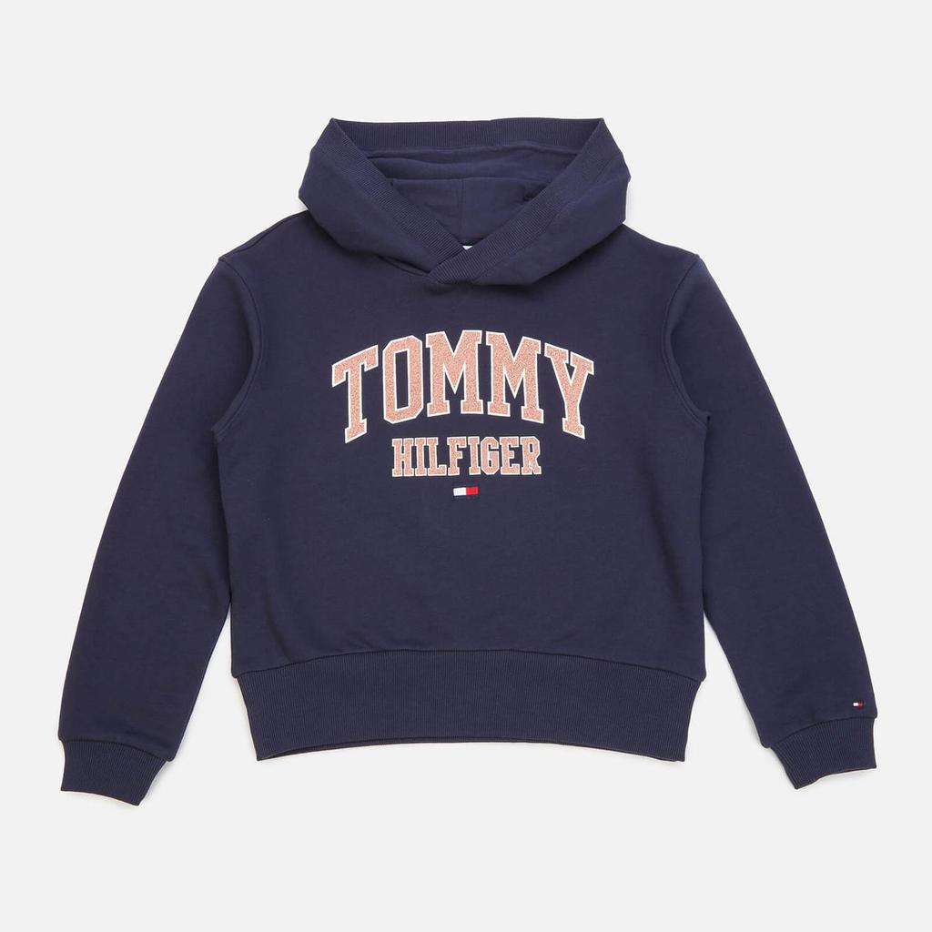 Tommy Hilfiger Girls' Essential Varsity Hoodie - Twilight Navy商品第1张图片规格展示