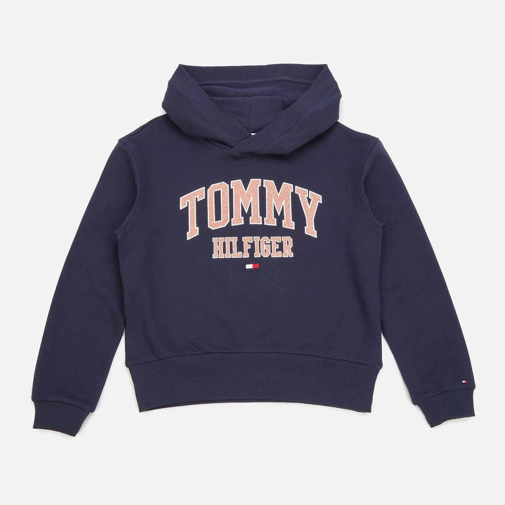 商品Tommy Hilfiger|Tommy Hilfiger Girls' Essential Varsity Hoodie - Twilight Navy,价格¥185,第1张图片