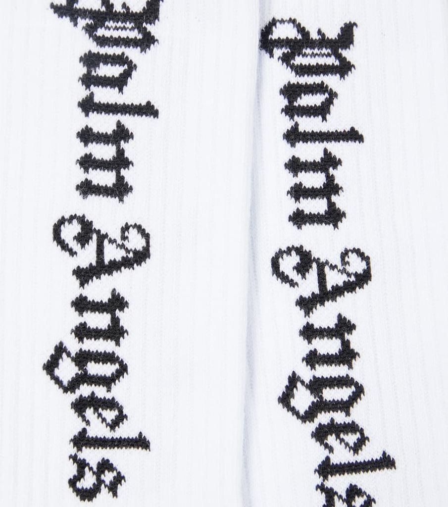 Logo棉质混纺袜子商品第2张图片规格展示