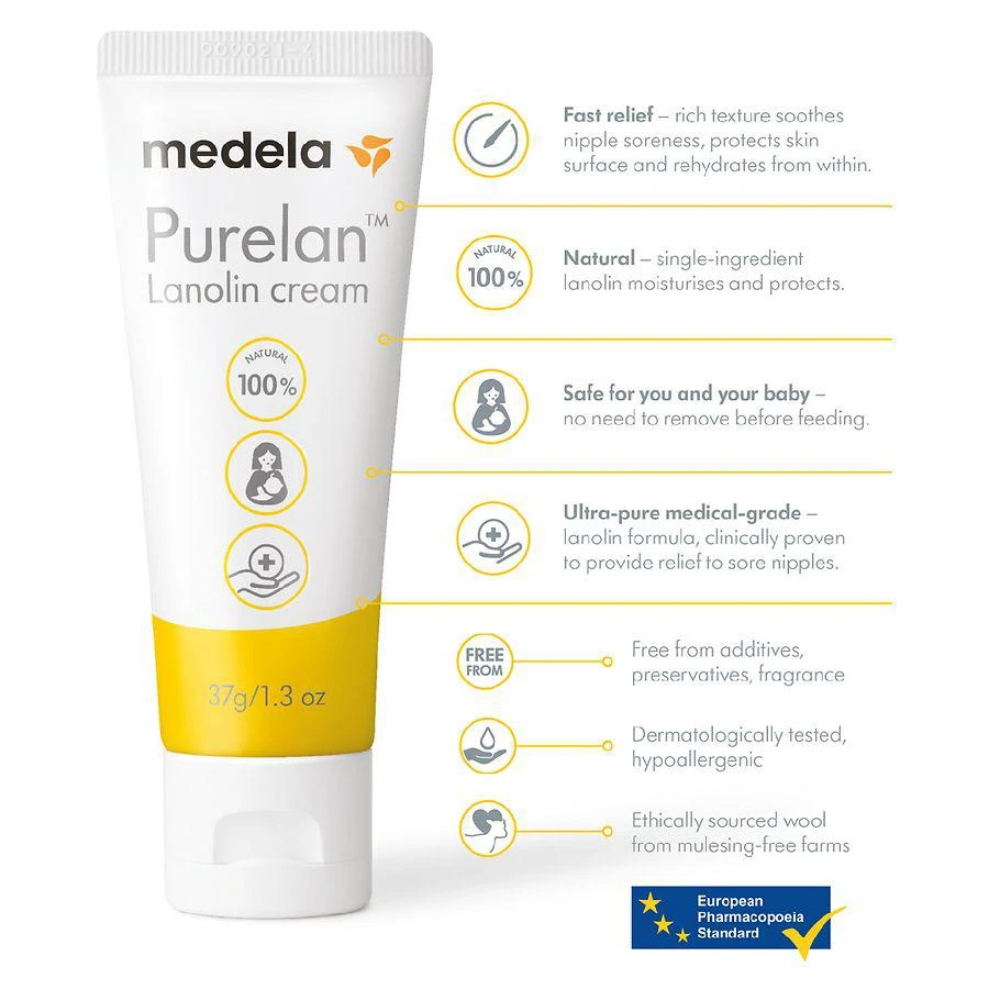 商品Medela|美德乐羊脂膏乳头膏 37g,价格¥67,第4张图片详细描述
