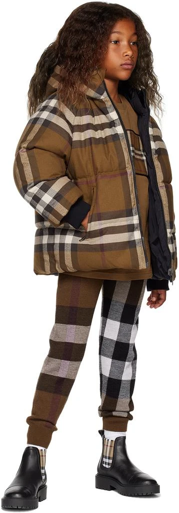 商品Burberry|Kids Brown Check Reversible Down Jacket,价格¥7650,第4张图片详细描述