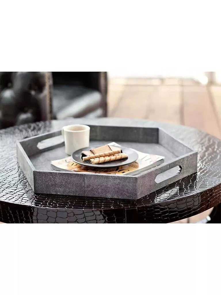 商品Regina Andrew|Live From Detroit Faux Shagreen Hexagon Tray,价格¥2332,第5张图片详细描述