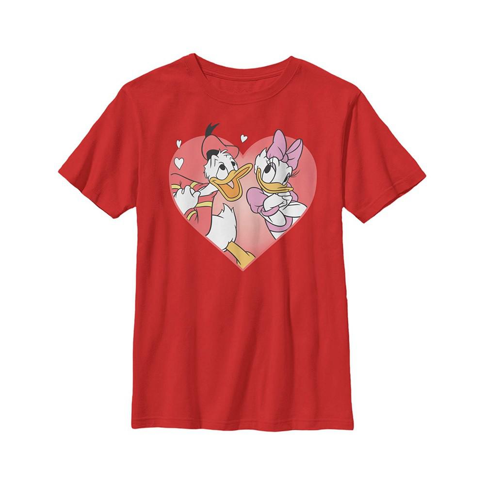 Boy's Mickey & Friends Donald and Daisy In Love  Child T-Shirt商品第1张图片规格展示