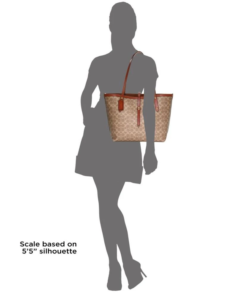 商品Coach|Coated Canvas Signature Market Tote,价格¥889,第3张图片详细描述