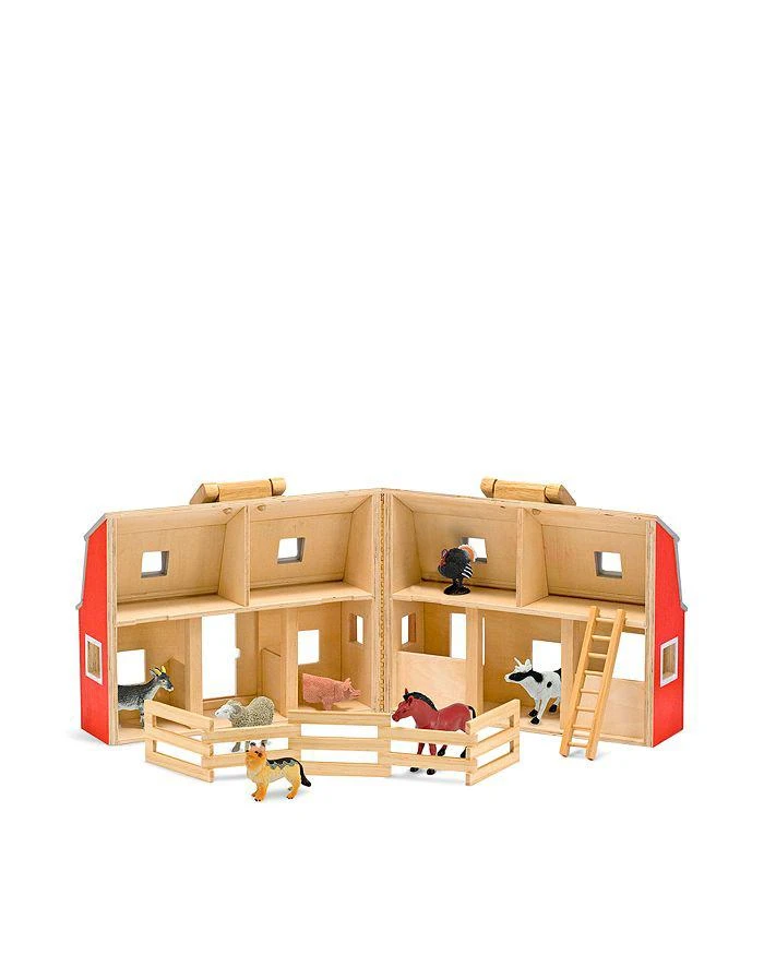 商品Melissa & Doug|Fold & Go Wooden Barn - Ages 3+,价格¥524,第3张图片详细描述