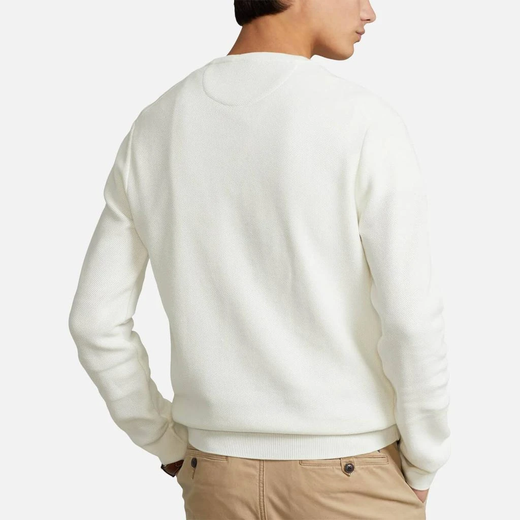 商品Ralph Lauren|Polo Ralph Lauren Men's Cotton Mesh Jumper - Deckwash White,价格¥818,第2张图片详细描述