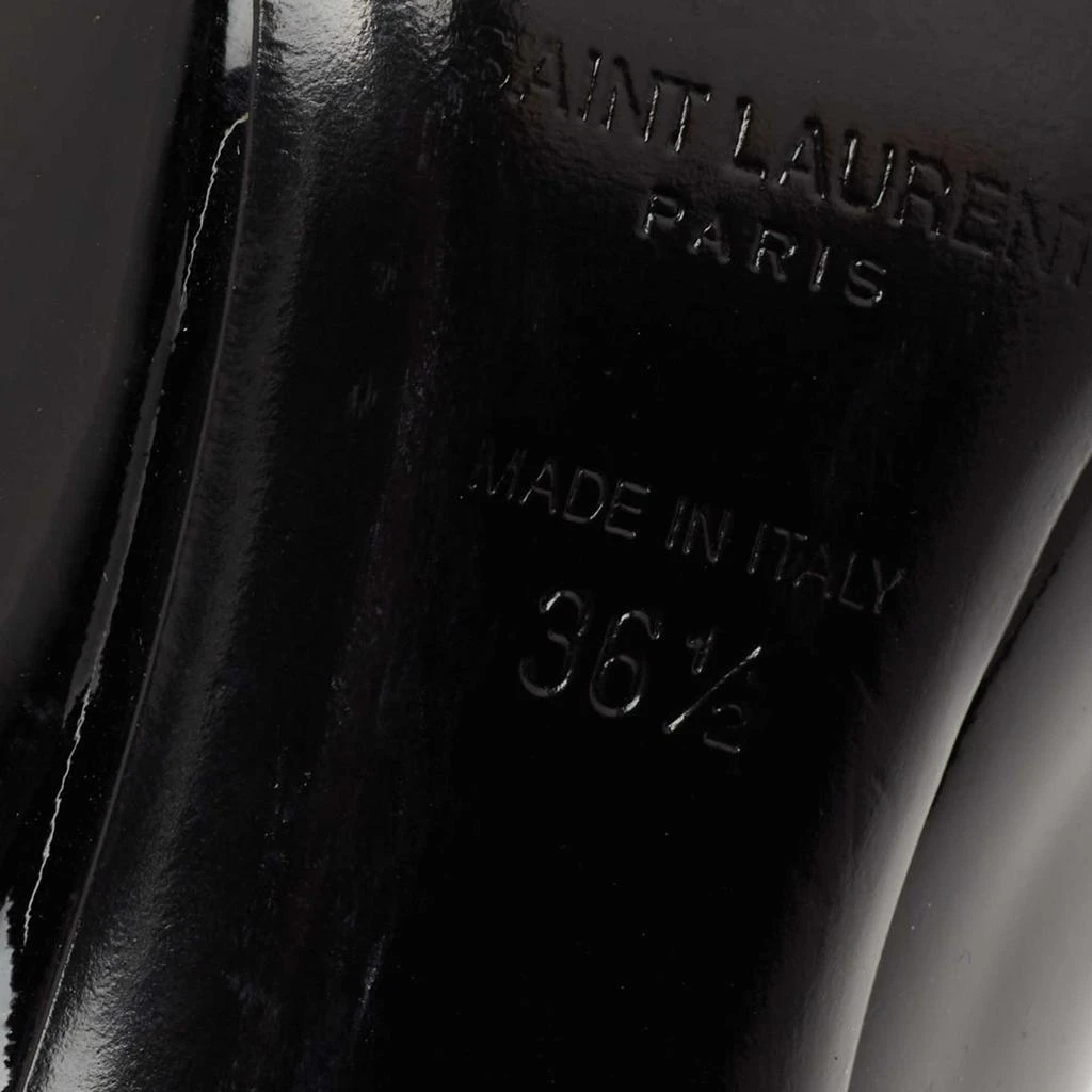Saint Laurent Black Patent Leather Opyum Pointed Toe Pumps Size 36.5 商品