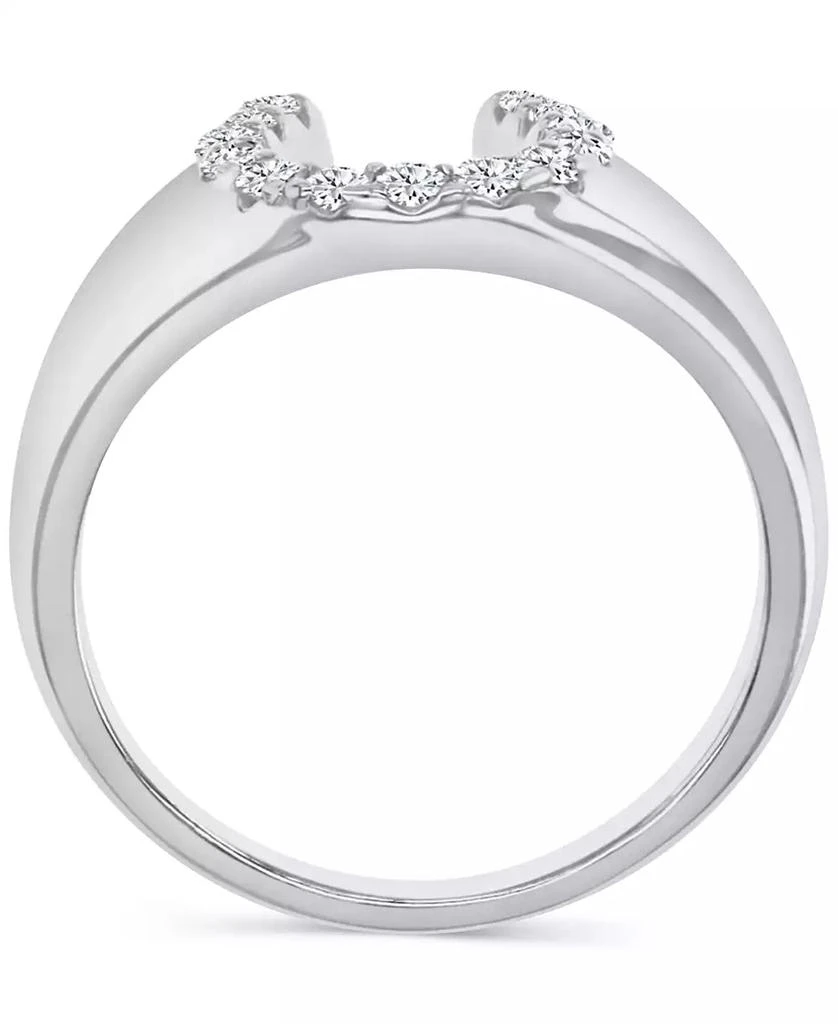 商品Macy's|Cubic Zirconia Polished Lucky Horseshoe Statement Ring,价格¥594,第3张图片详细描述