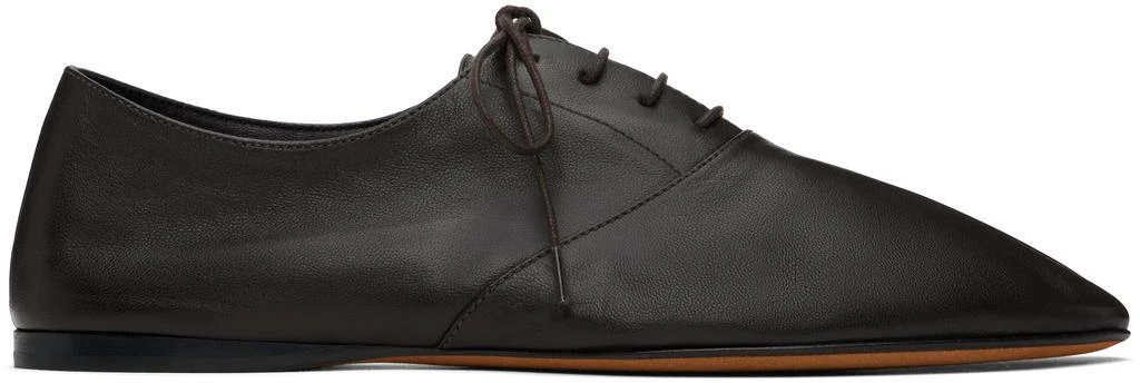 商品The Row|棕色 Awar Lace-Up 牛津鞋,价格¥5766,第1张图片