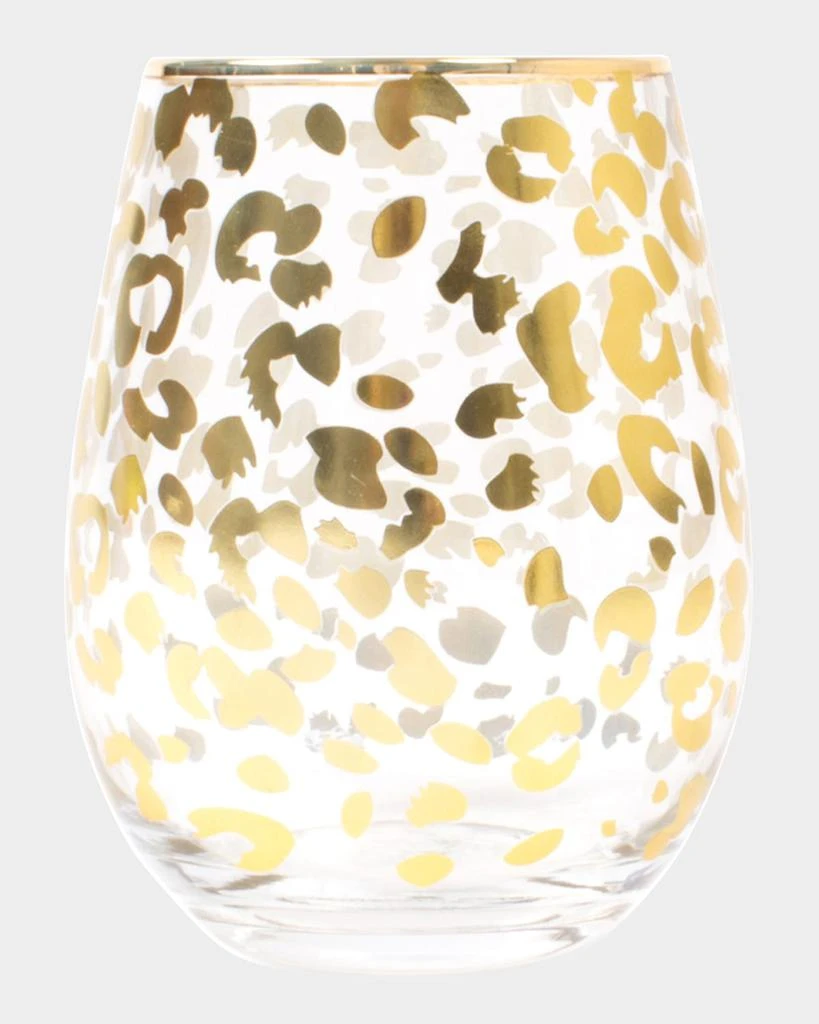商品8 Oak Lane|Gold Leopard Stemless Wine Glasses, Set of 4,价格¥668,第1张图片