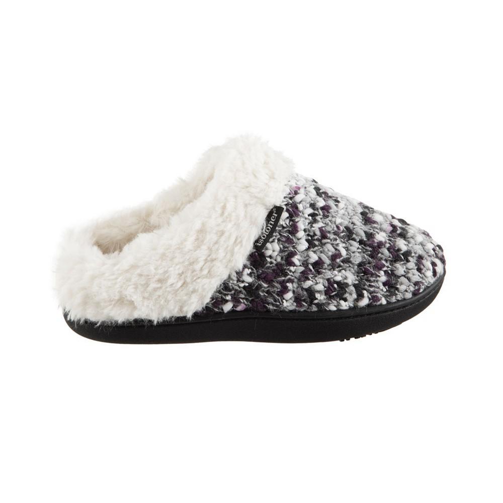 商品Isotoner Signature|Women's Sweater Chunky Knit Amanda Hoodback Slippers,价格¥220,第5张图片详细描述