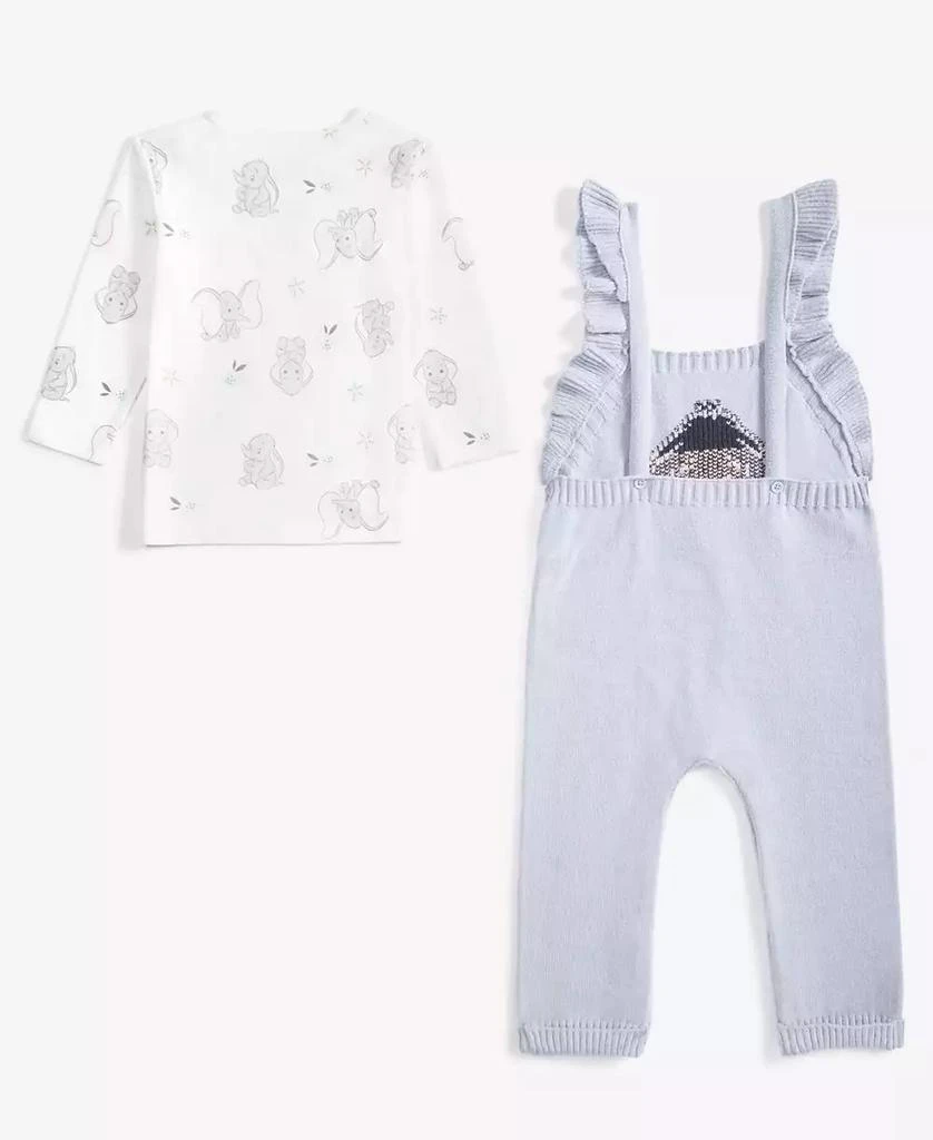 商品Disney|Baby Girls Dumbo Knit Shirt & Overalls 2-Pc Set,价格¥153,第2张图片详细描述