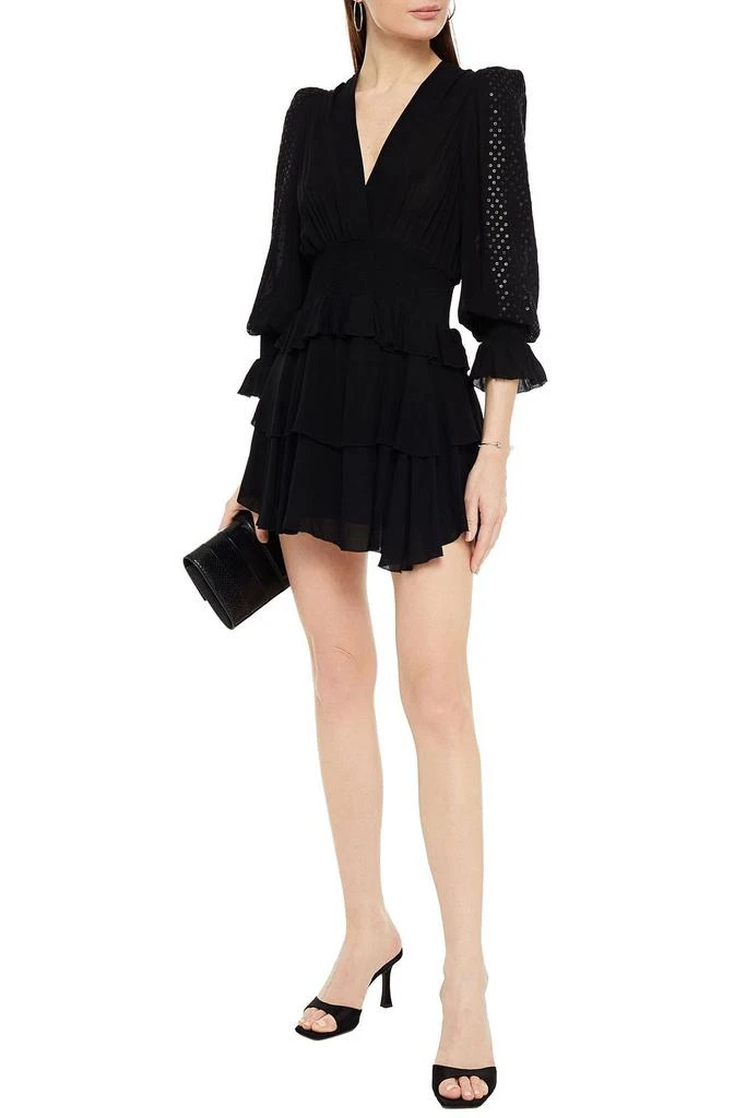 商品IRO|Sequin-embellished gathered crepe mini dress,价格¥881,第2张图片详细描述
