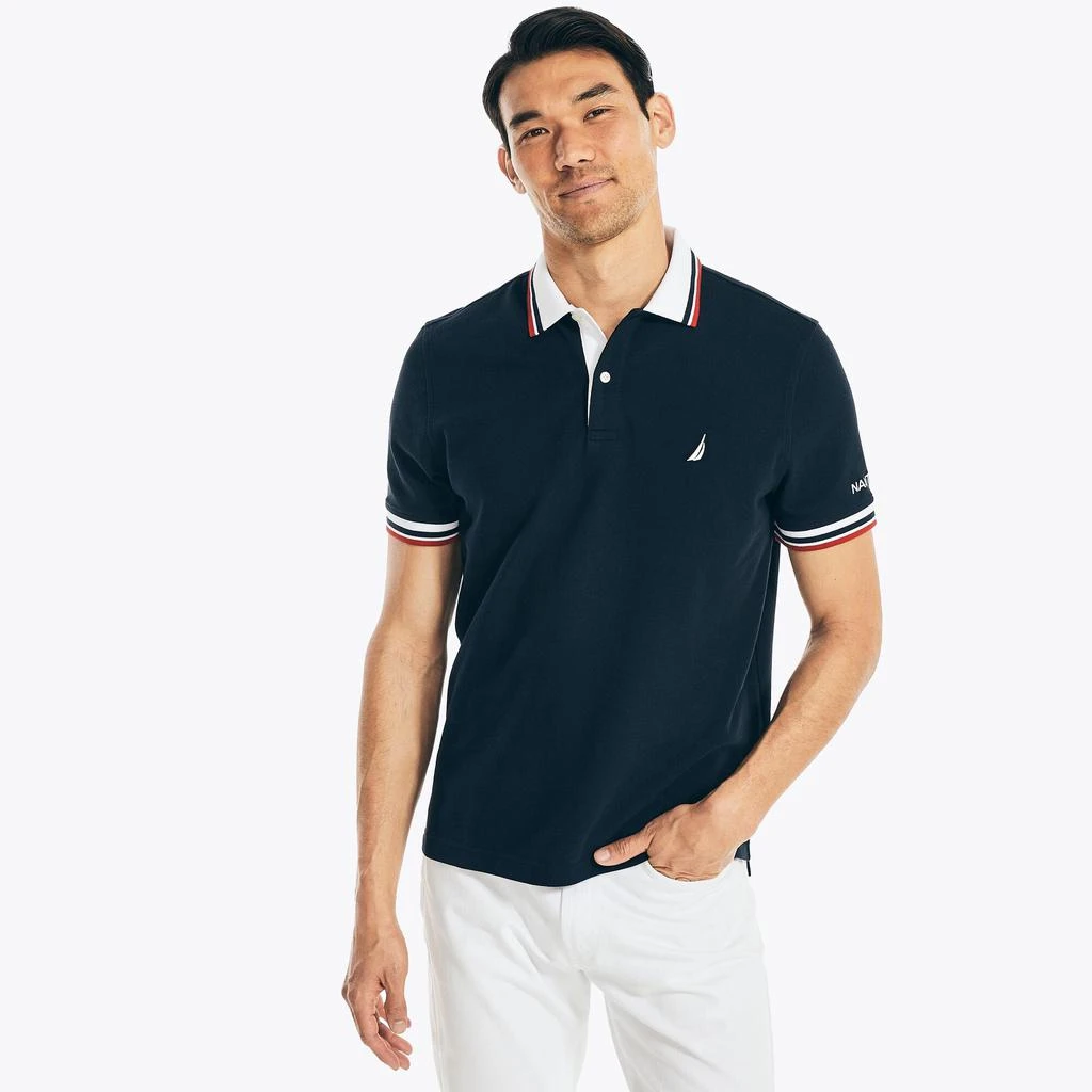 商品Nautica|Nautica 男士经典版型纯色 Polo 衫 ,价格¥137,第4张图片详细描述