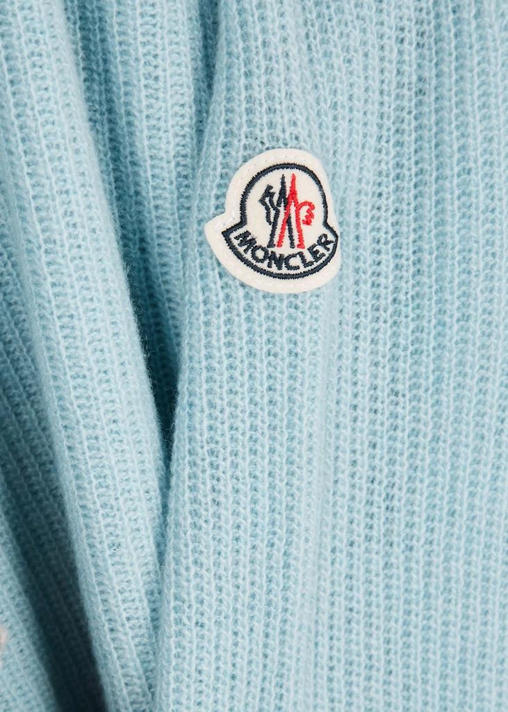 商品Moncler|Light blue wool and cashmere-blend jumper,价格¥4899,第5张图片详细描述