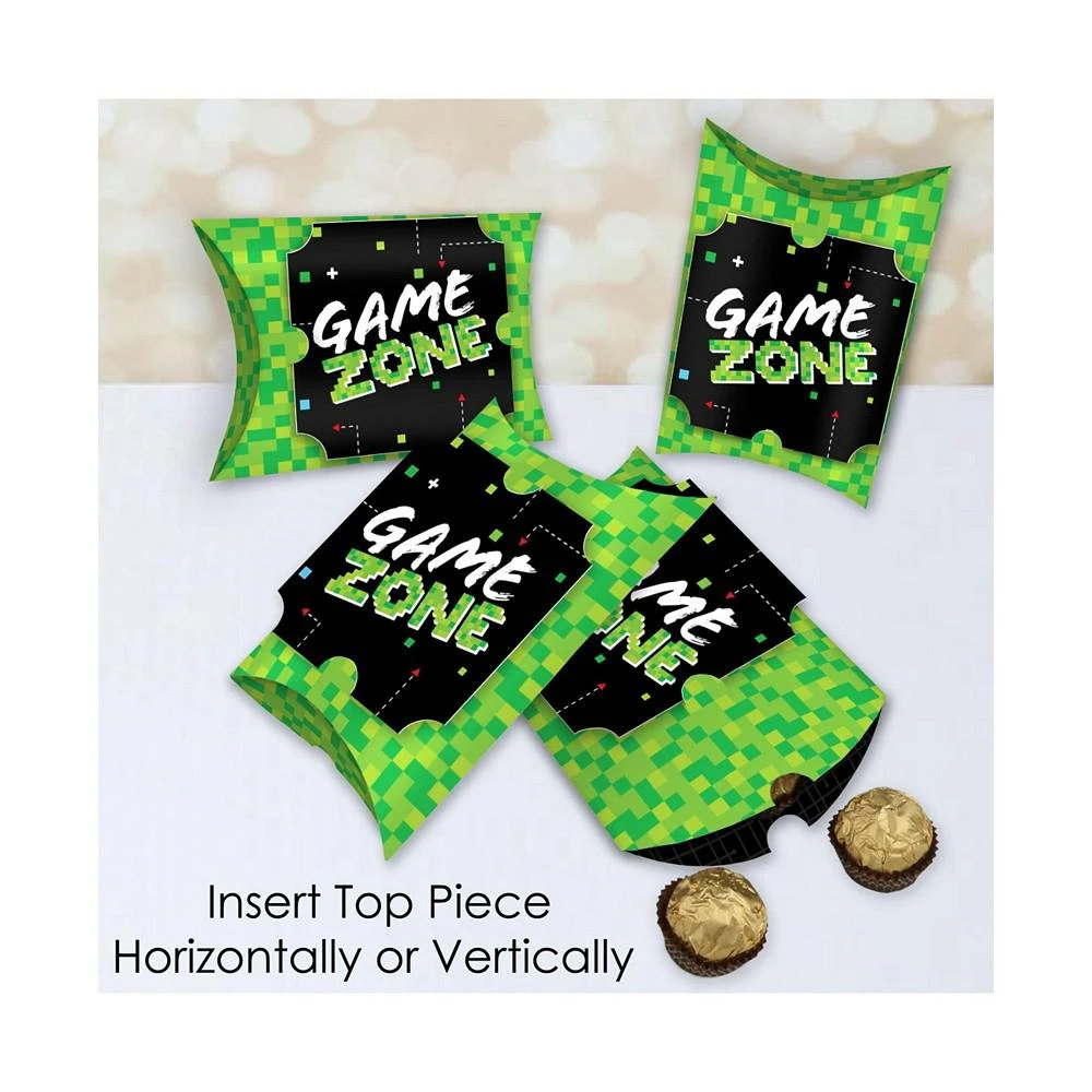 商品Big Dot of Happiness|Game Zone - Favor Gift Boxes - Pixel Video Game Party or Birthday Party Large Pillow Boxes - Set of 12,价格¥127,第3张图片详细描述