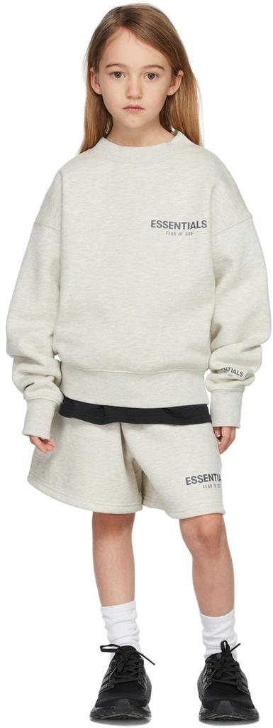 Essentials | Kids Off-White Pullover Sweatshirt 411.68元 商品图片