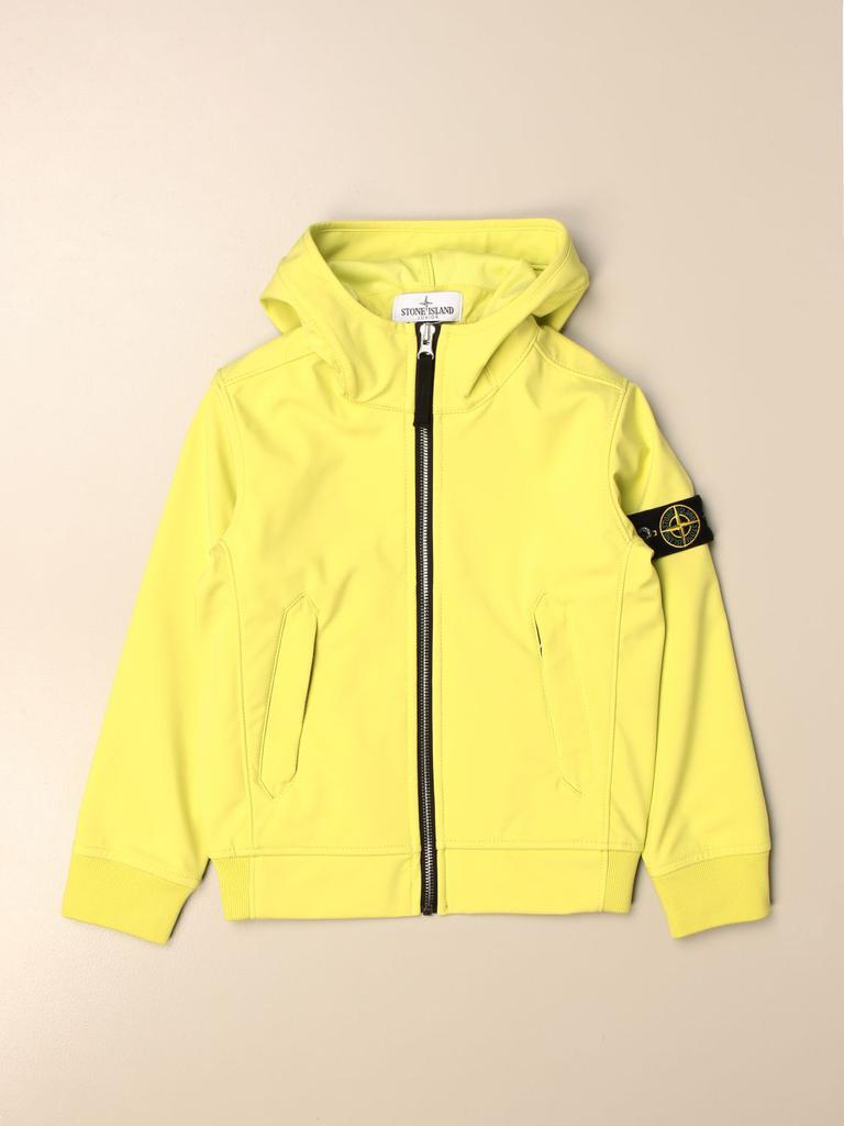商品Stone Island Junior|Stone Island Junior sweatshirt in cotton with zip,价格¥3105-¥3334,第1张图片