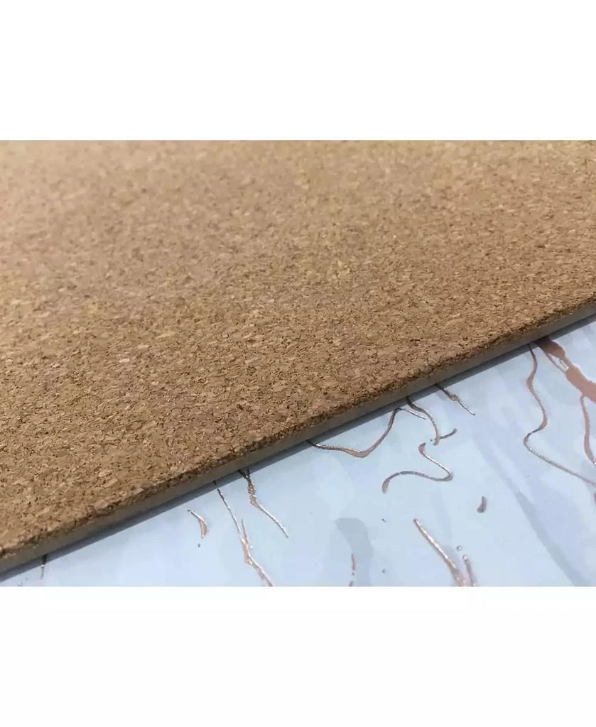 商品Dainty Home|Foiled Marble Granite Thick Cork Heat Resistant 12" x 18" Placemats - Set of 2,价格¥141,第2张图片详细描述