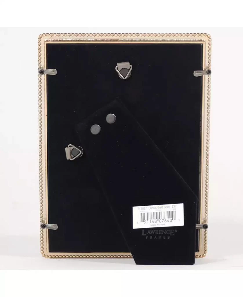 商品Lawrence Frames|Gold Metal Picture Frame - Classic Bead - 5" x 7",价格¥180,第3张图片详细描述
