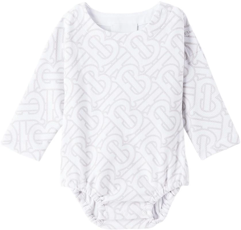 商品Burberry|三件装白色 Monogram 婴儿套装,价格¥1516,第2张图片详细描述