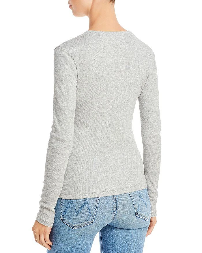 商品Madewell|Fine Ribbed Crewneck Long-Sleeve Tee,价格¥237,第2张图片详细描述