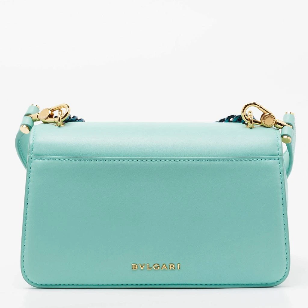 商品[二手商品] BVLGARI|Bvlgari Turquoise Leather Serpenti Forever Pochette ,价格¥7556,第4张图片详细描述